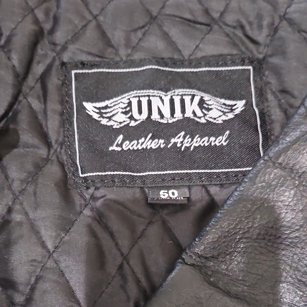 Unik Black Quilted Leather Jacket